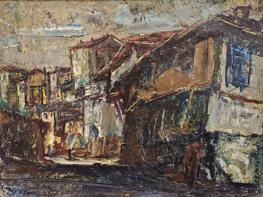 Оригинална картина на Иван Христов "Ул. Гурко, В. Търново" от Галерия Роял