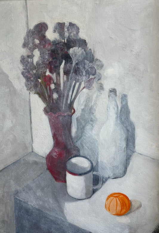 Владимир Пенев "Натюрморт в бяло, 1983г."