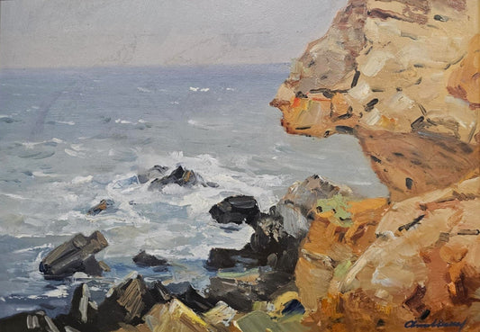 Оригинална картина на Атанас Михов "Морски пейзаж" от Галерия Роял