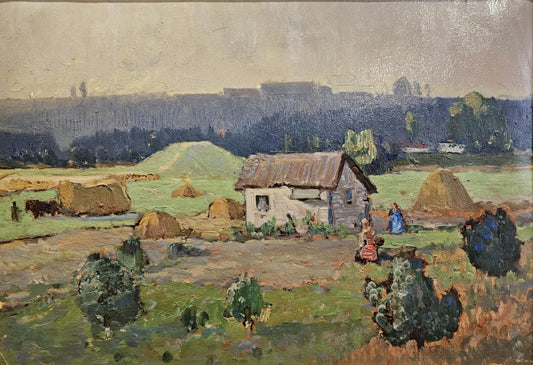 Оригинална картина на Данаил Дечев "Край Банкя" от Галерия Роял