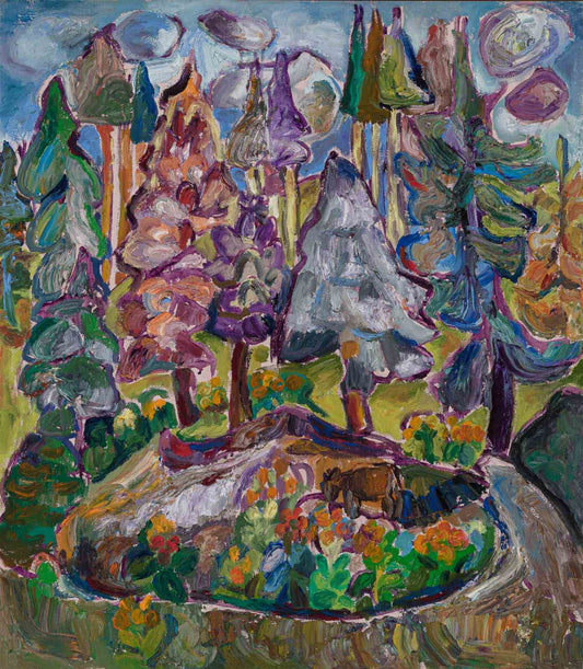 Оригинална картина на Дора Къчева "Горски пейзаж" от Галерия Роял