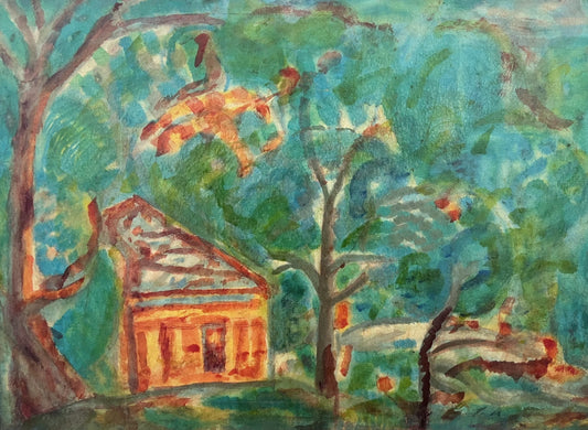 Оригинална картина на Генко Генков "Боженци", 1968г. от Галерия Роял