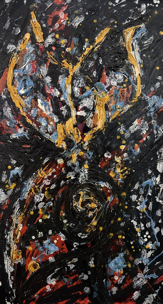 Оригинална картина на Иван Георгиев – Рембранда "Цвете" от Галерия Роял