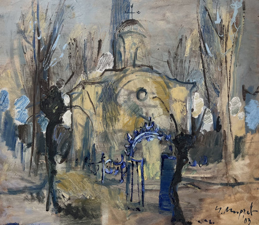 Оригинална картина на Ивайло Мирчев "Храм", 2003 от Галерия Роял