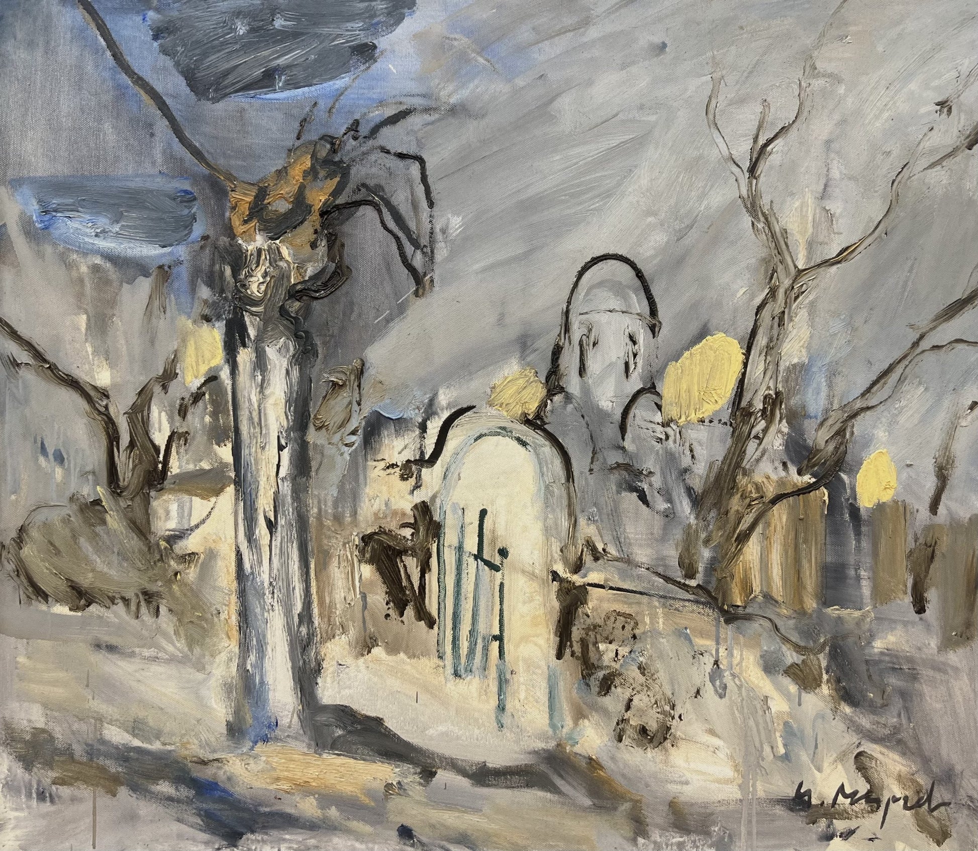 Оригинална картина на Ивайло Мирчев "Храм" от Галерия Роял