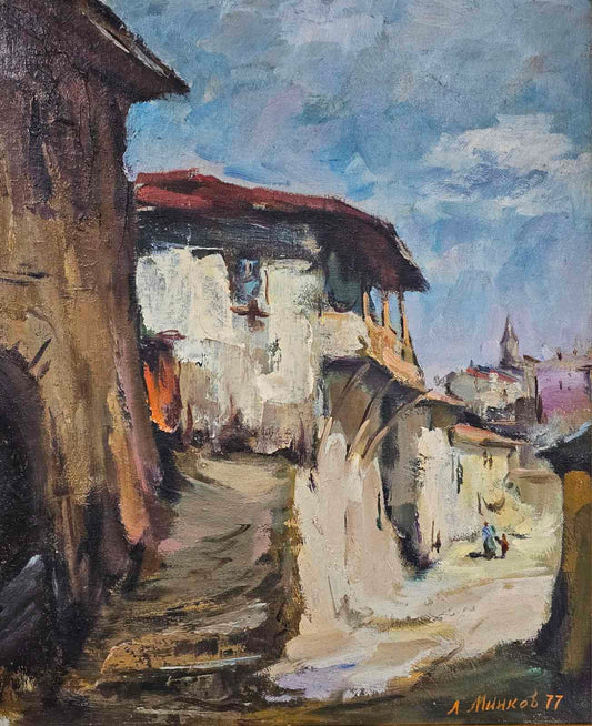 Оригинална картина на Лалю Минков "В. Търново" от Галерия Роял
