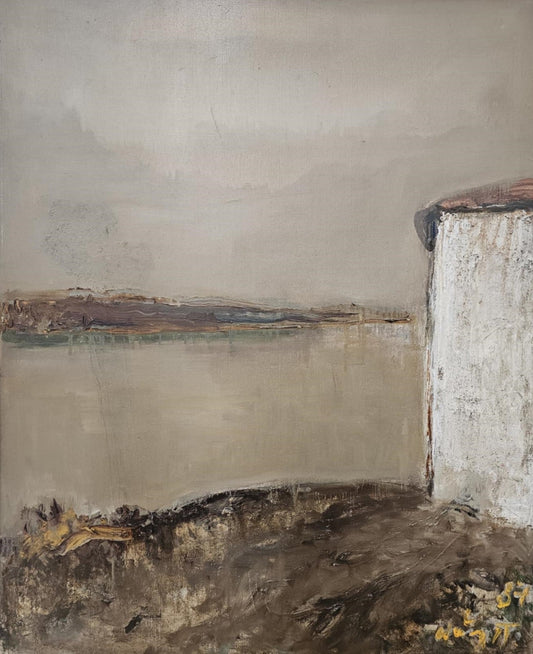 Оригинална картина на Найден Петков "Дунавски брегове", 1987 г. от Галерия Роял