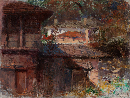 Оригинална картина на Владимир Мански - "Боженци" от Галерия Роял