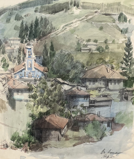 Оригинална картина на Владимир Мански "Родопи" от Галерия Роял